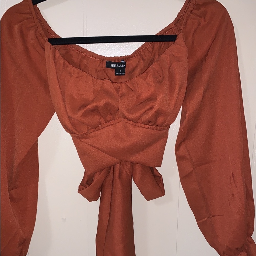 Cropped Off the Shoulder top
